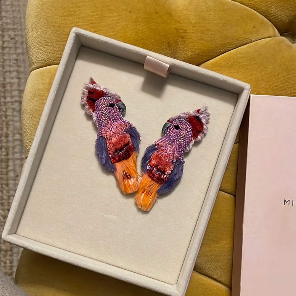 Mignonne Gavigan Purple and Orange Earrings